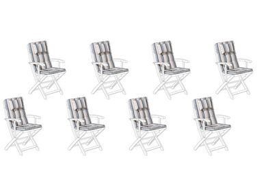 Sitzauflagen 8er Set MAUI 40 x 54 cm Bunt