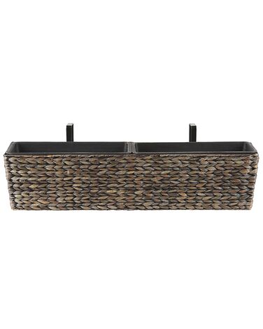 Blumenkübel KAWALA 80 cm Braun