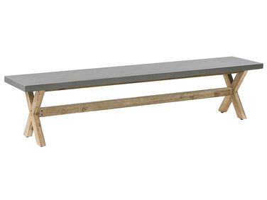 Garden Bench OLBIA 200 cm Concrete Grey