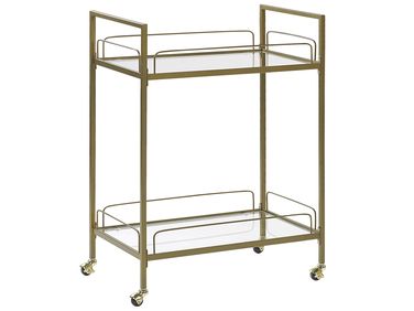Kitchen Trolley VENETA Metal Gold