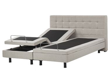Adjustable Bed Fabric DUKE 160 x 200 cm (EU King Size) Beige