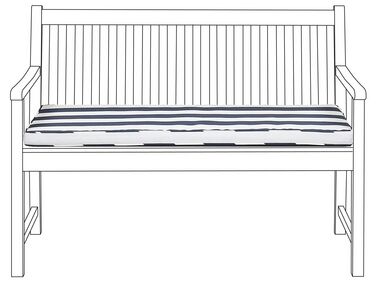 Bench Seat Pad Cushion VIVARA 112 x 54 cm Navy Blue