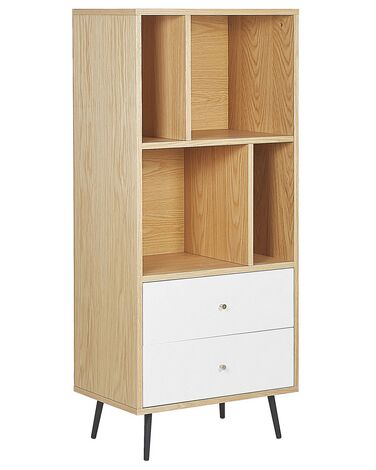 Shelving Unit RICHMOND 139 cm Light Oak
