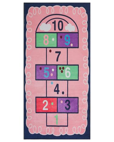 Kinderteppich HONAZ Rosa 80 x 150 cm