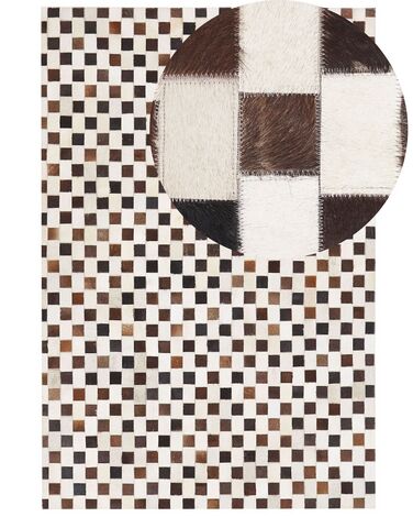 Rug KAYABEY Beige 160 x 230 cm Leather