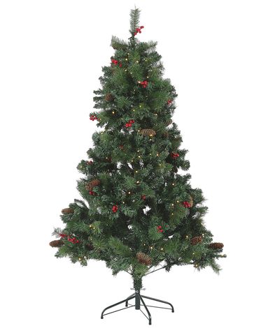 Artificial Christmas Tree LED JACINTO 180 cm Dark Green
