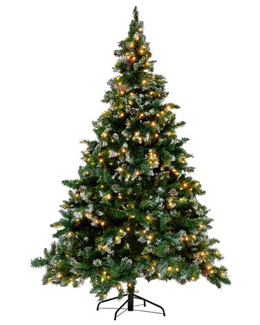 Künstlicher Weihnachtsbaum LED PALOMAR 180 cm Dunkelgrün