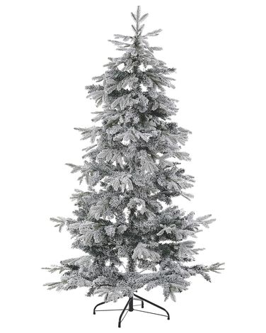 Künstlicher Weihnachtsbaum mit Schnee TOMICHI 210 cm Weiß