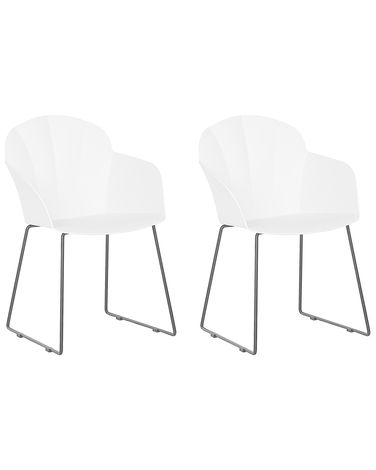 Esszimmerstuhl 2er Set SYLVA Weiß