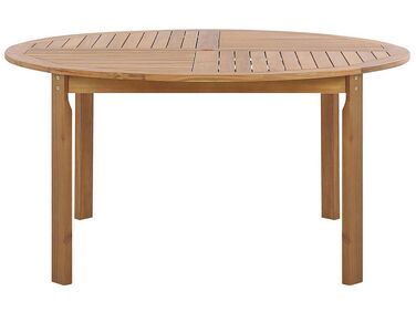 Garden Dining Table TOLVE 150 cm 150 cm Acacia Wood Brown
