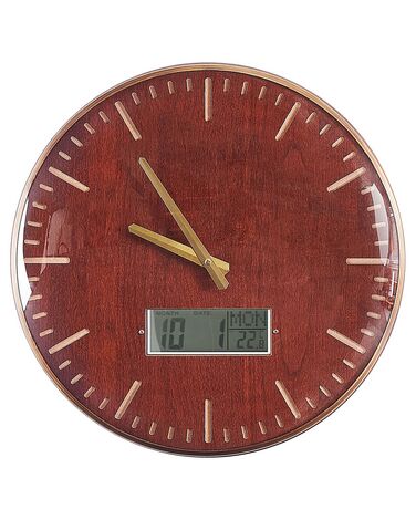 Wall Clock BRUGG 43 cm Golden Brown