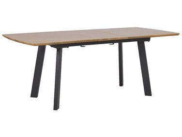Ausziehbarer Esstisch SALVADOR Dunkelbraun 160/200 cm 90 cm