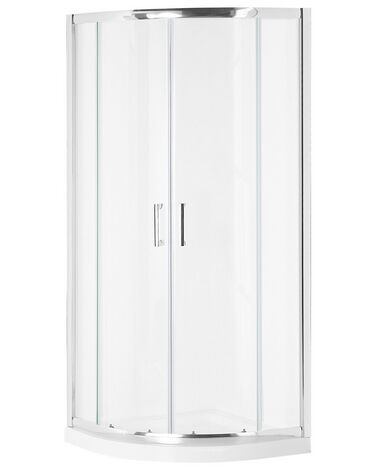 Duschkabine JUKATAN II 90 x 90 x 185 cm Silber