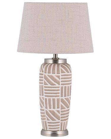 Table Lamp TRAISEN Ceramic Beige