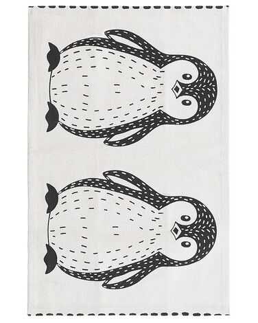Kinderteppich HAJDARABAD Weiß 60 x 90 cm Baumwolle