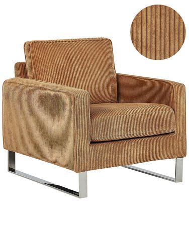 Armchair VIND Corduroy Light Brown