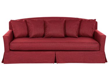Sofa 3 Seater GILJA Fabric Red