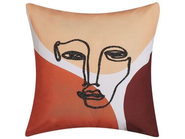 Throw Cushion RUDBEKIA 45 x 45 cm Multicolour Abstract Pattern