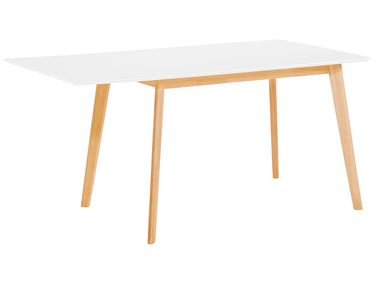 Ausziehbarer Esstisch MEDIO Weiß 120/155 cm 80 cm
