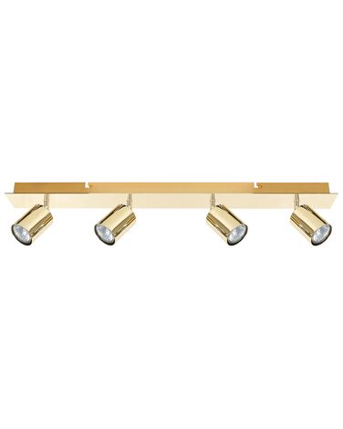 4 Light Spotlight TIGRIS Gold Metal Adjustable