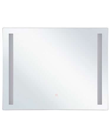 LED Bathroom Mirror LIRAC 70 cm 60 cm Silver