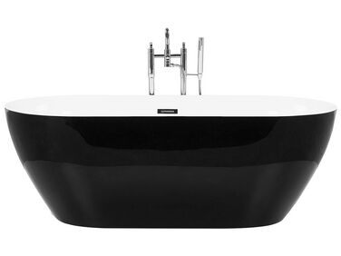 Freistehende Badewanne CARRERA 160 x 75 cm Schwarz
