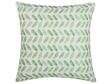 Throw Cushion PRUNUS 45 x 45 cm Green Abstract Pattern