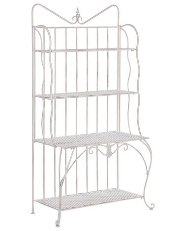 Shelving Unit PAVONA Metal 170 cm 94 cm Light Beige