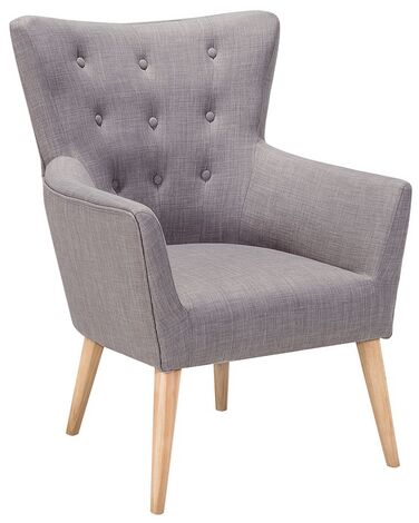 Armchair ANGEN Fabric Light Grey