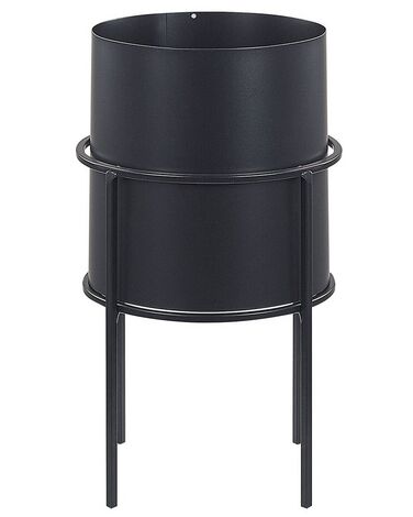 Elevated Plant Pot MILEA 16 cm Black Metal