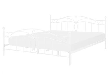 Bett mit Lattenrost Metall ANTLIA 160 x 200 cm Weiß