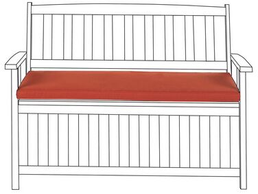 Bench Seat Pad Cushion SOVANA 45 x 110 cm Dark Red