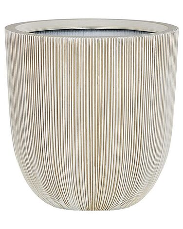 Blumenkübel CHIOS 37 cm Beige