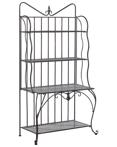 Shelving Unit PAVONA Metal 170 cm 94 cm Black