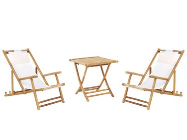 Bistro Set klappbar ATRANI/MOLISE Bambus Hellbraun