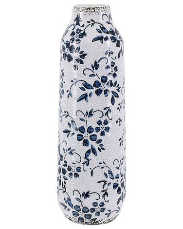 Blumenvase MULAI Steinzeug 30 cm Weiß