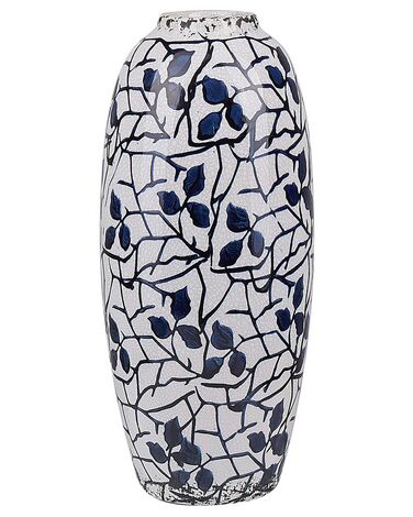 Blumenvase MUTILENE Steinzeug 25 cm Weiß