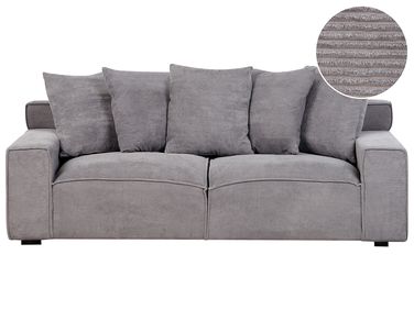 Sofa 3-Sitzer VISKAN Cord Dunkelgrau