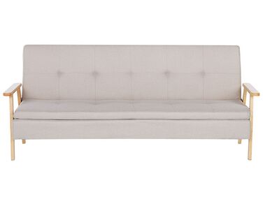 Schlafsofa 3-Sitzer TJORN Stoff Beige