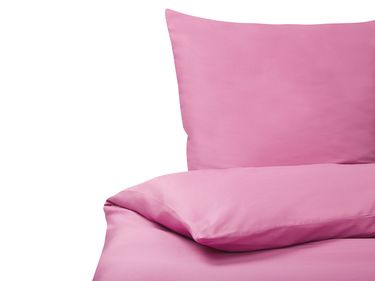 Bettwäsche-Set HARMONRIDGE Baumwollsatin 155 x 220 cm Rosa