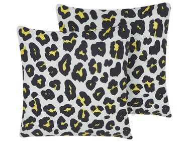 Gartenkissen 2er Set KARDITSA Tiermuster 45 x 45 cm Bunt