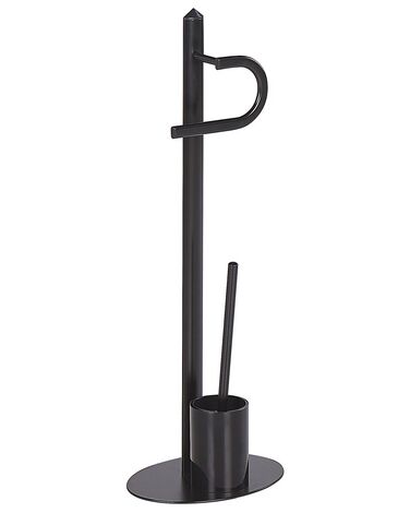 Toilet Roll and Brush Holder SARTO Metal Black