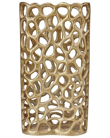 Decorative Vase SANCHI Metal 33 cm Gold