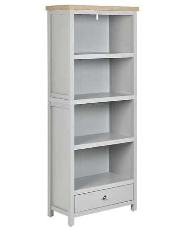 4 Tier Bookcase CLIO 180 cm Light Grey