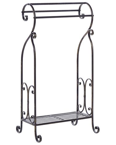 Handtuchständer LINARES Metall Schwarz