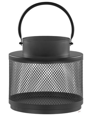 Laterne YAMDENA Metall 24 cm Schwarz
