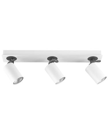 Strahler 3-flammig KLIP Weiß Metall verstellbar