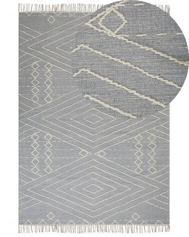 Rug KHENIFRA Light Grey 160 x 230 cm Cotton