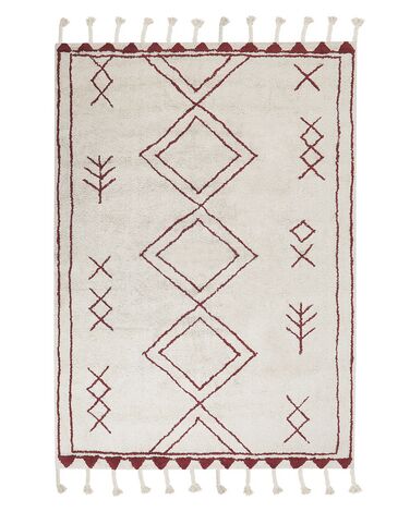 Rug KENITRA Off-White 140 x 200 cm Cotton