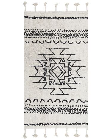 Rug KHOURIBGA Off-White 80 x 150 cm Cotton